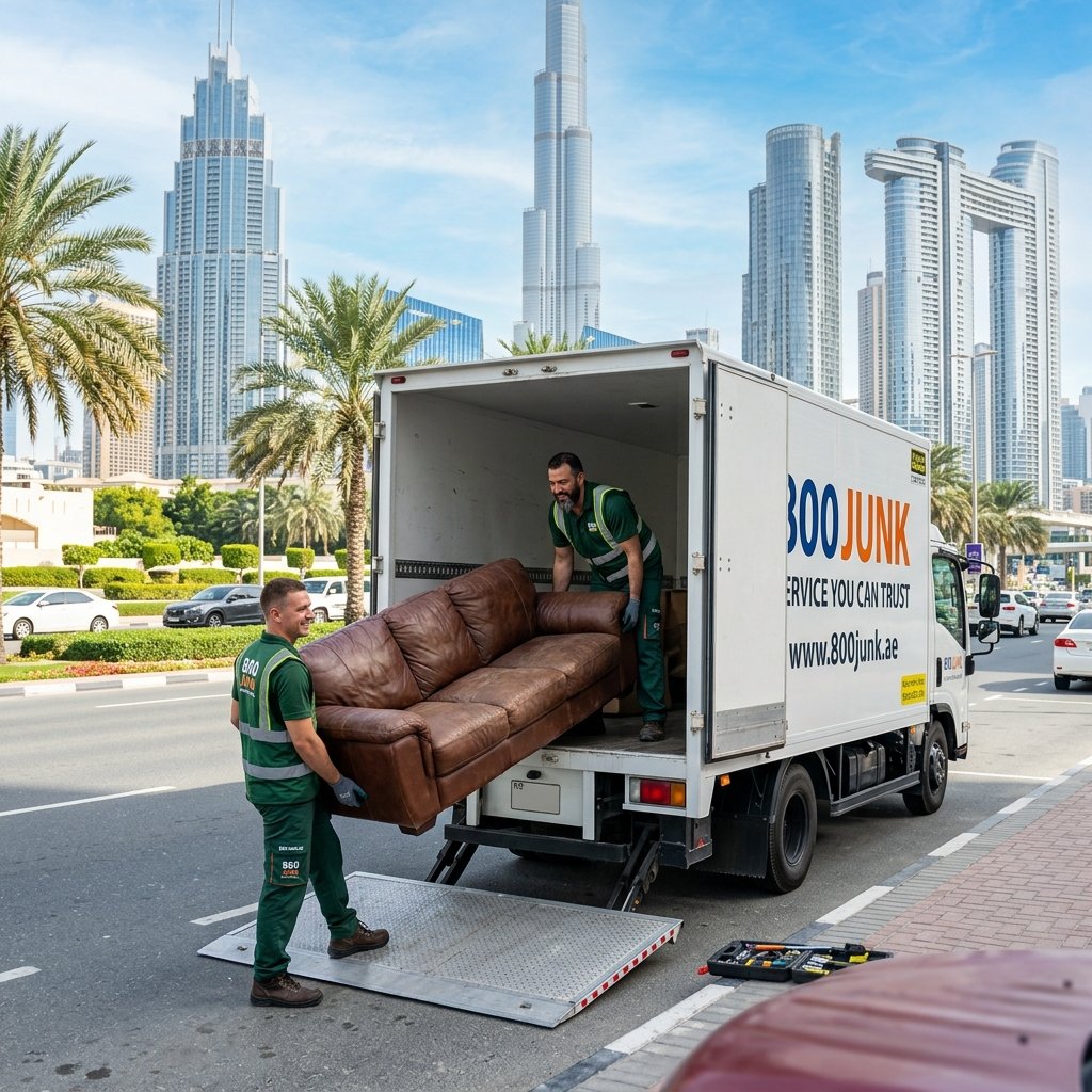 TakeMyJunk truck loading furniture